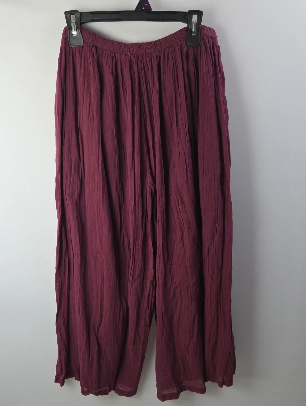 Free People Free-est Harlem Wide Leg Pull Up Pants Sz XL Boho Bohemian Euro Boho - Picture 6 of 13